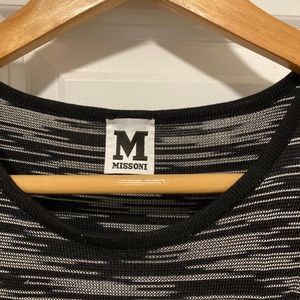 Missoni black and white sleeveless dress